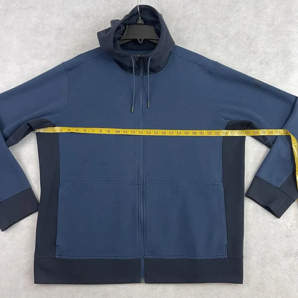 The North Face Jacket Mens Size XXL Blue Thermal Full Zip Hooded NF0A2TDE